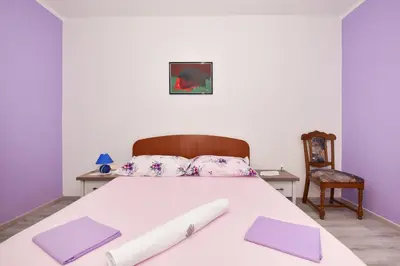 Krevet ili kreveti u jedinici u objektu Apartments Makarska Gudelj Cvitan