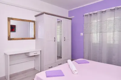 Krevet ili kreveti u jedinici u objektu Apartments Makarska Gudelj Cvitan