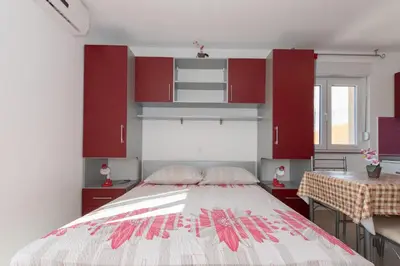 Krevet ili kreveti u jedinici u objektu Studio apartments Zloic in Krvavica