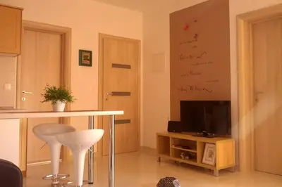 TV i/ili zabavni centar u objektu Apartment Dandelion