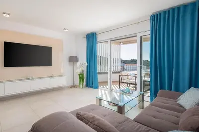 TV i/ili zabavni centar u objektu A&D Deluxe Penthouse Apartment Dani