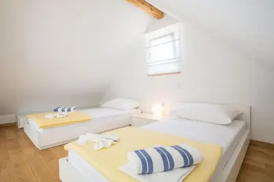 Krevet ili kreveti u jedinici u objektu Villa Brac with pool Bol