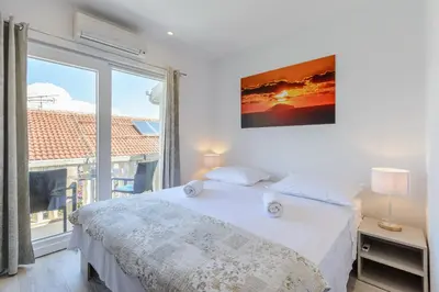 Krevet ili kreveti u jedinici u objektu CITY VIEW APARTMENT