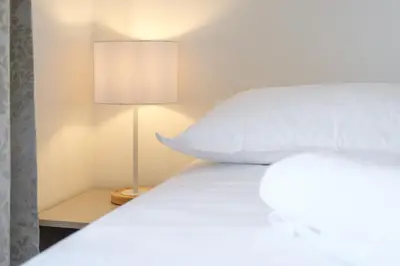 Krevet ili kreveti u jedinici u objektu CITY VIEW APARTMENT