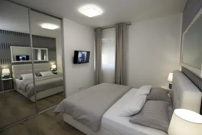 Krevet ili kreveti u jedinici u objektu Holiday Home EB with Heated Pool