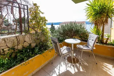 Balkon ili terasa u objektu AGA beach suites