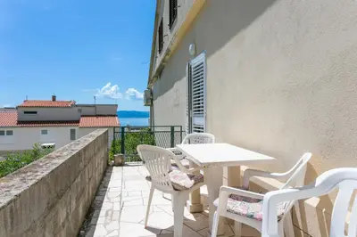Balkon ili terasa u objektu Apartments by the sea Brela - Makarska - 18356