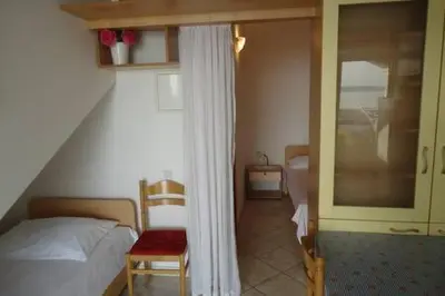 Krevet ili kreveti u jedinici u objektu A2+1 Groundfloor Brela