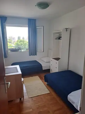 Krevet ili kreveti u jedinici u objektu City, sea and river view, Omis