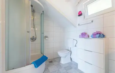 Kupaonica u objektu Beach Front Home In Jesenice