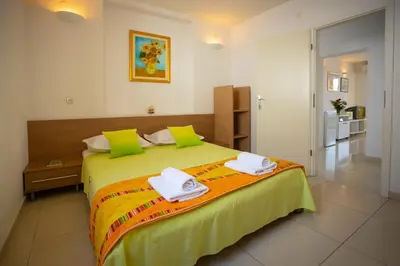 Krevet ili kreveti u jedinici u objektu Apartmani Slobodan