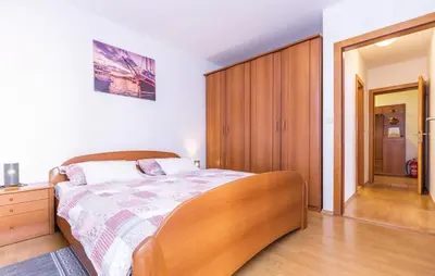 Krevet ili kreveti u jedinici u objektu Apartman Mikulić Makarska