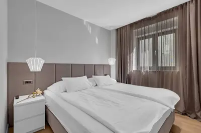 Krevet ili kreveti u jedinici u objektu Apartmani Vila Jelena 1 - Makarska Exklusiv