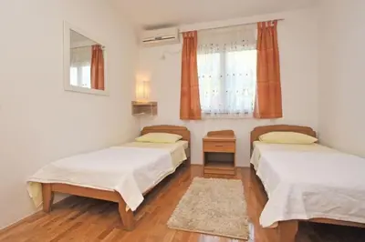 Krevet ili kreveti u jedinici u objektu Luxury villa Liberta near Split, private pool