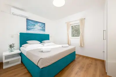 Krevet ili kreveti u jedinici u objektu Villa Josip near Omiš , private pool