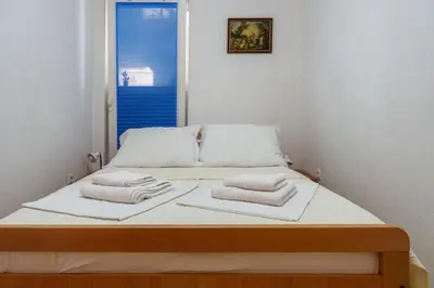 Krevet ili kreveti u jedinici u objektu Sea view Apartment for 2-3 people - family
