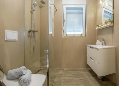 Kupaonica u objektu Apartmani Irena&Miro Brela