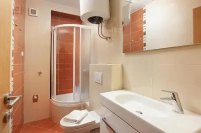 Kupaonica u objektu Apartment City Strand