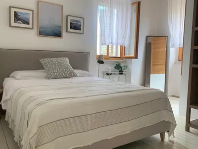 Krevet ili kreveti u jedinici u objektu Hvar luxury Villa and pool with view in heart of Stari Grad