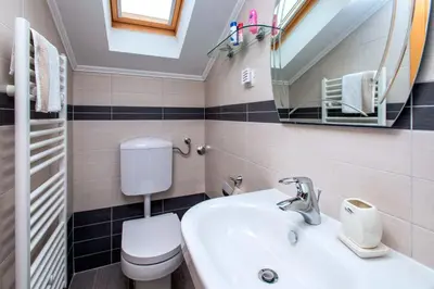 Kupaonica u objektu Magnificent Hvar Villa 7 Bedrooms Villa Lambik Beautiful Sea Views