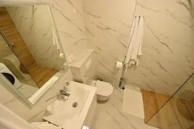 Kupaonica u objektu Beach Apartments Vlado