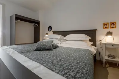 Krevet ili kreveti u jedinici u objektu Ivino