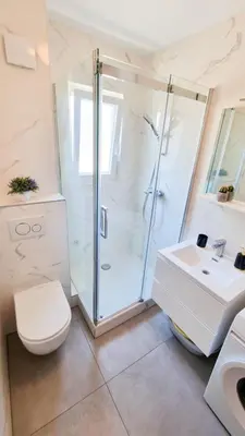 Kupaonica u objektu Apartment Merry Center & Beach