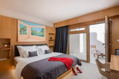 Krevet ili kreveti u jedinici u objektu Wind Rose Wellness Villas, Villa Bura