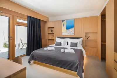 Krevet ili kreveti u jedinici u objektu Wind Rose Wellness Villas, Villa Maestral
