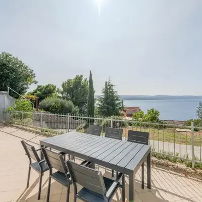 Luxury apartment with shared pool patio & sea view