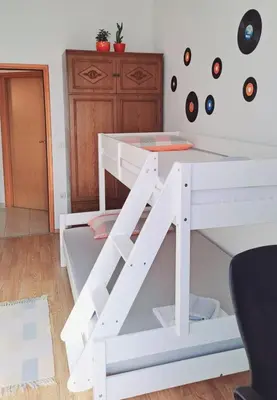 Krevet ili kreveti u jedinici u objektu Kuća za odmor Leptirić