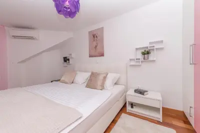 Krevet ili kreveti u jedinici u objektu Apartmani Silvija