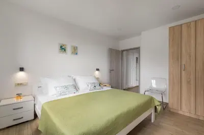 Krevet ili kreveti u jedinici u objektu Bona fide sea view apartments
