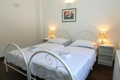 Krevet ili kreveti u jedinici u objektu Stella Maris - Penthouse, Hvar