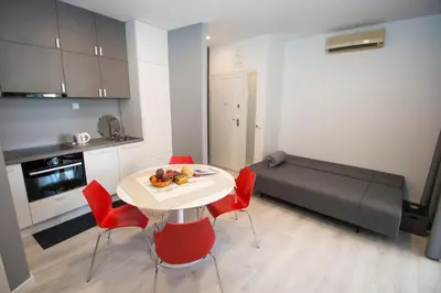 Kuhinja ili čajna kuhinja u objektu Apartman Gusar -top position, close to the center and the beach, fully equipped