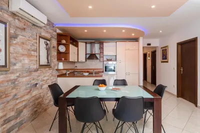 Kuhinja ili čajna kuhinja u objektu Beach Apartment Val
