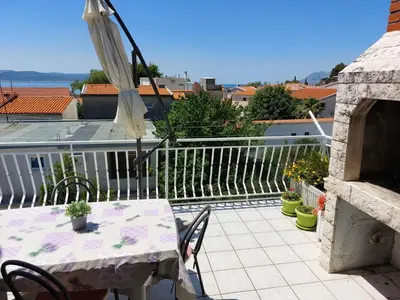 Balkon ili terasa u objektu Apartmani Zuzana,Baška Voda