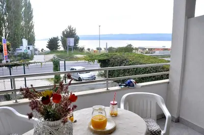 Balkon ili terasa u objektu Apartment in Duce with sea view, terrace, air conditioning, WiFi 4969-2