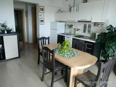 Kuhinja ili čajna kuhinja u objektu Private Pool and Sea View Apartment