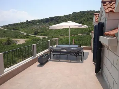 Balkon ili terasa u objektu Family friendly house with a swimming pool Povlja, Brac - 18902
