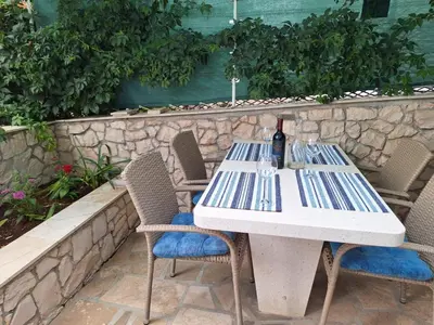 Tlocrt objekta Apartment in Povlja with sea view, terrace, W-LAN 4991-2