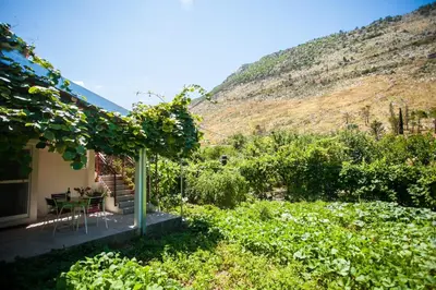 Pogled na planine ili pogled na planine iz vikendica
