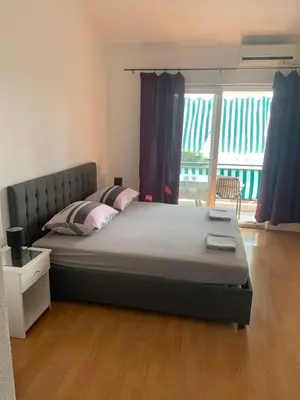 Krevet ili kreveti u jedinici u objektu Panorama sea view Apartment H