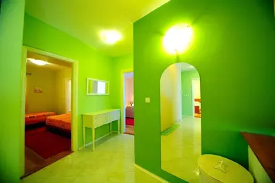 Krevet ili kreveti u jedinici u objektu 4 Bed Villa Sleeps 9 - Pool Pets Garden Parking