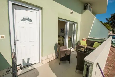 Balkon ili terasa u objektu Comfort City Center Apartment