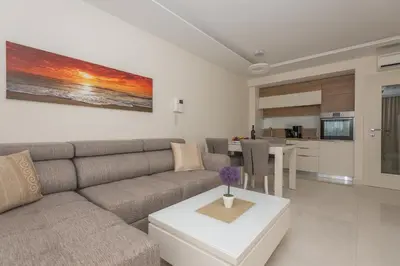 Kuhinja ili čajna kuhinja u objektu Promajna Leone Erceg Apartments
