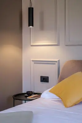 Krevet ili kreveti u jedinici u objektu Dora rooms and studios