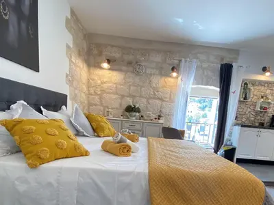 Krevet ili kreveti u jedinici u objektu Waterfront ''Prosper'' - ZF Hvar