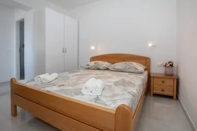 Krevet ili kreveti u jedinici u objektu Villa Ševo Baška Voda