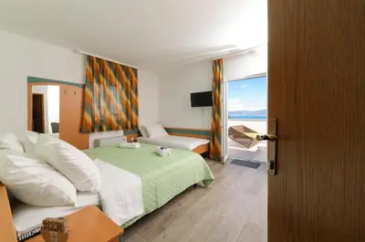 Krevet ili kreveti u jedinici u objektu Rooms by the sea Supetar, Brac - 19049